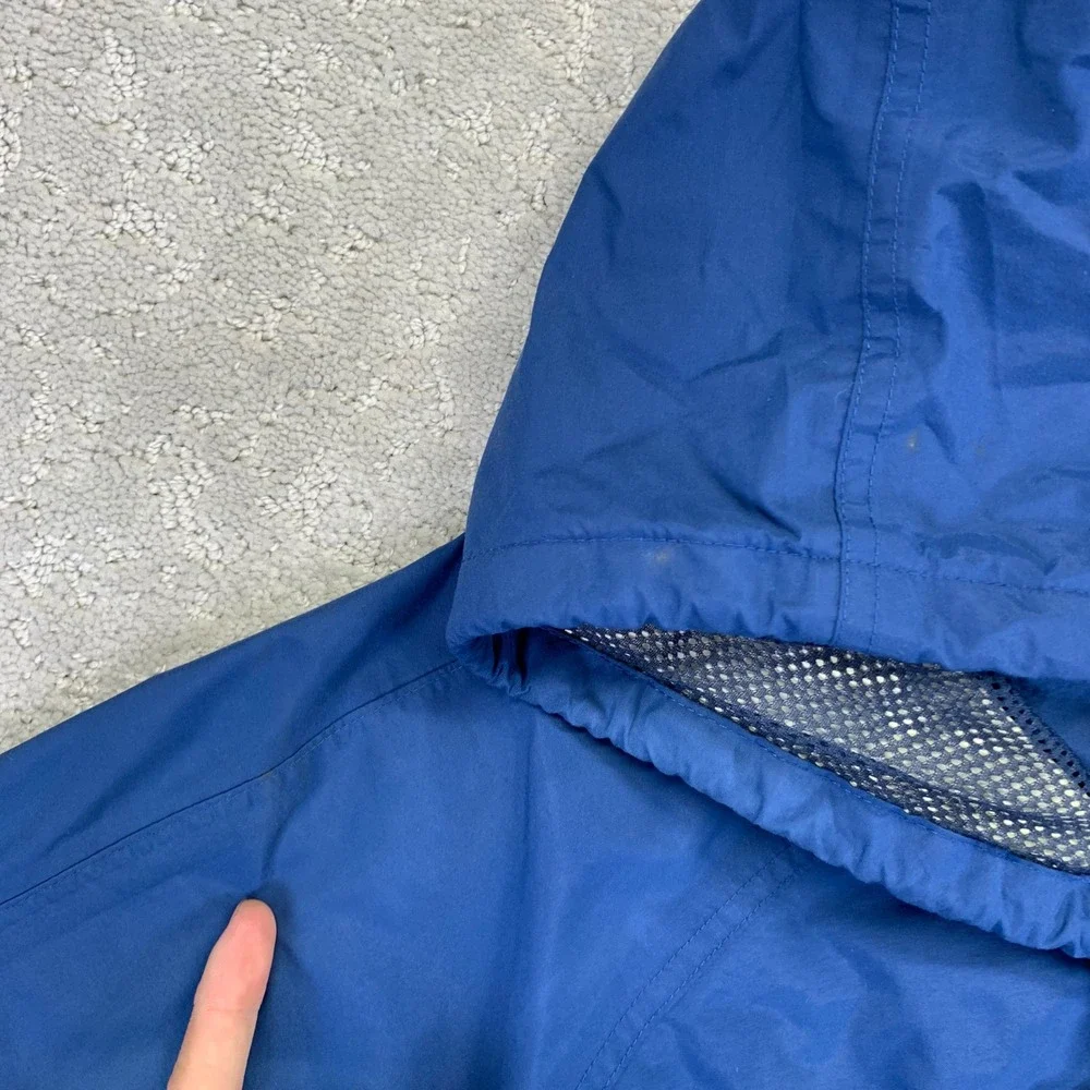 Vintage Eddie Bauer Gore Tex Jacket Mens XL Blue Hooded‎ Rain Nylon Waterproof - Picture 3 of 16